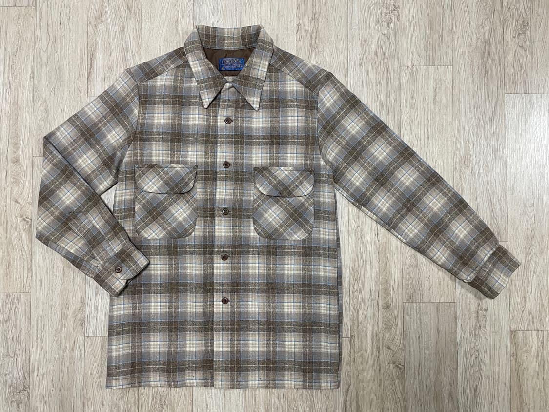 95) 70's 펜들턴 체크 울 보드셔츠(미국제)RRL&LVC&폴로 상품이미지2