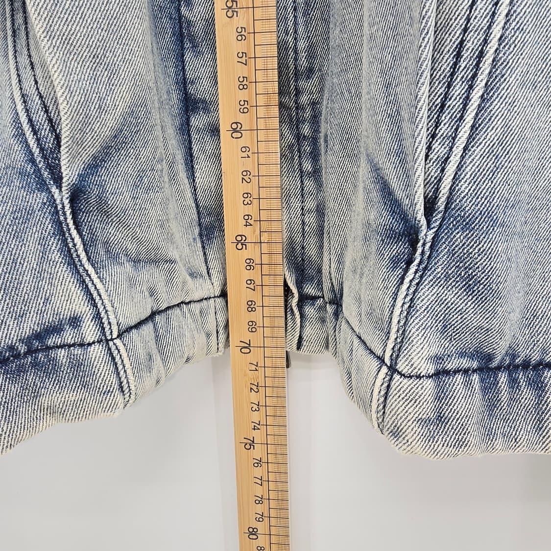 IL CORSO 데님 집업 자켓 0XL 오버핏 빈티지 데님자켓 상품이미지3