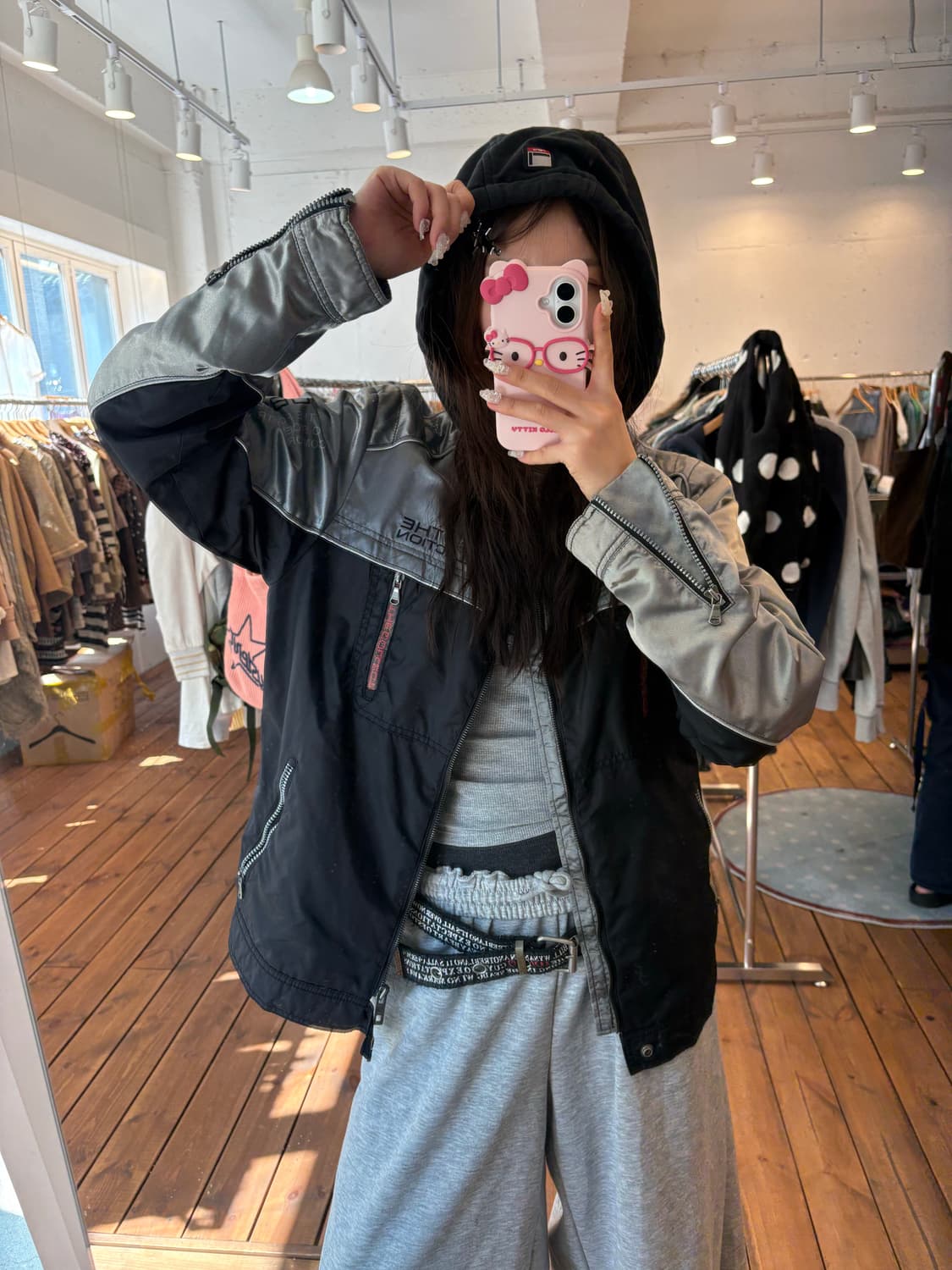 푸부 레이싱 후드 자켓 상품이미지1