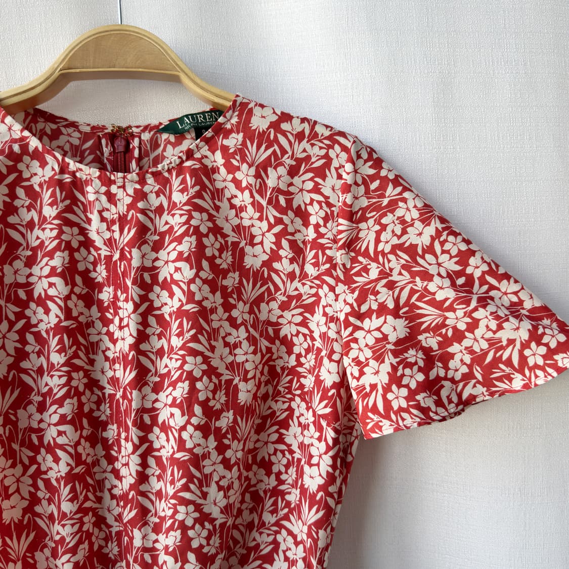 로렌 랄프로렌 플로럴 롱 원피스 레드 0사이즈 상품이미지6