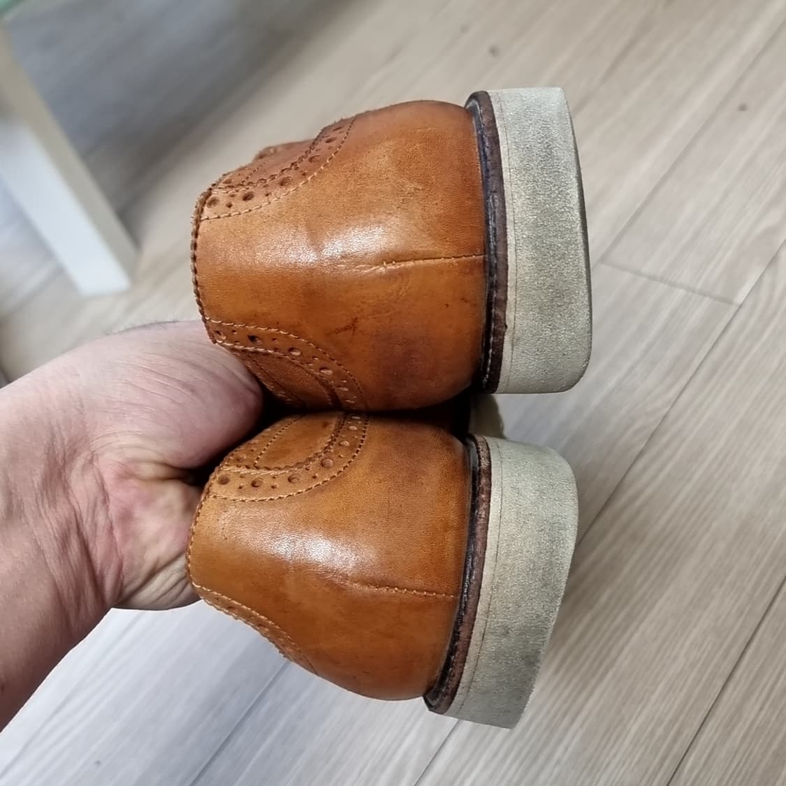 호킨스 브라운 윙팁 남성 구두(280-290) 상품이미지4