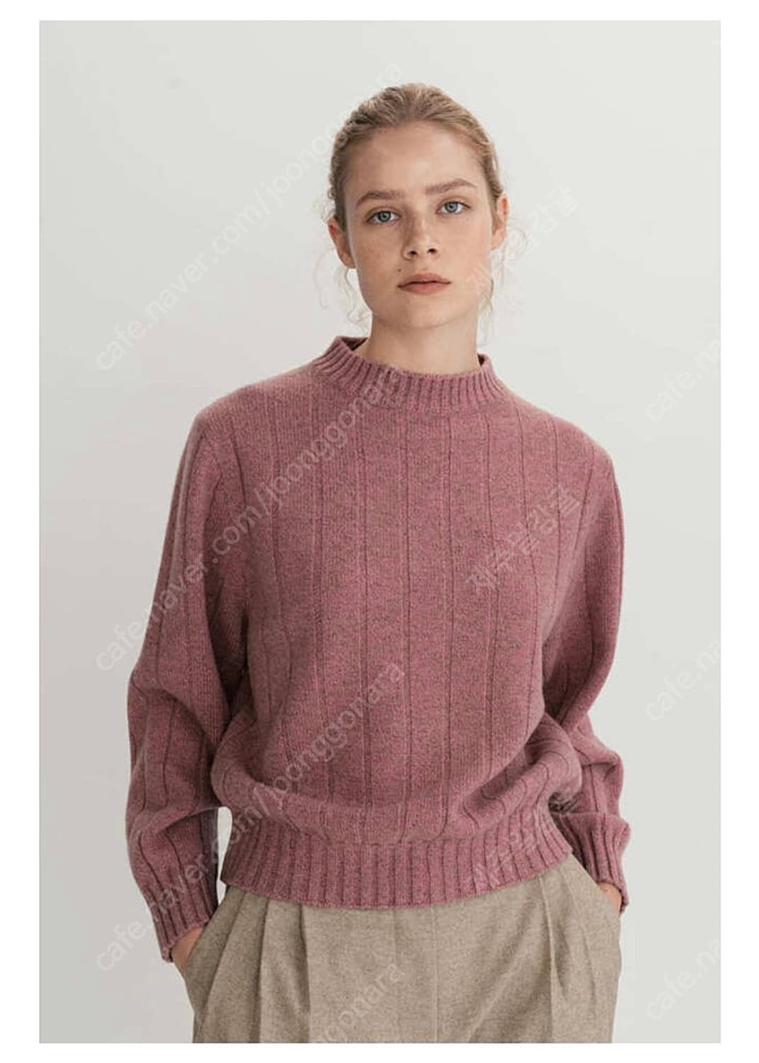 GolgiHalf-neck Knit (pink beige) 상품이미지3