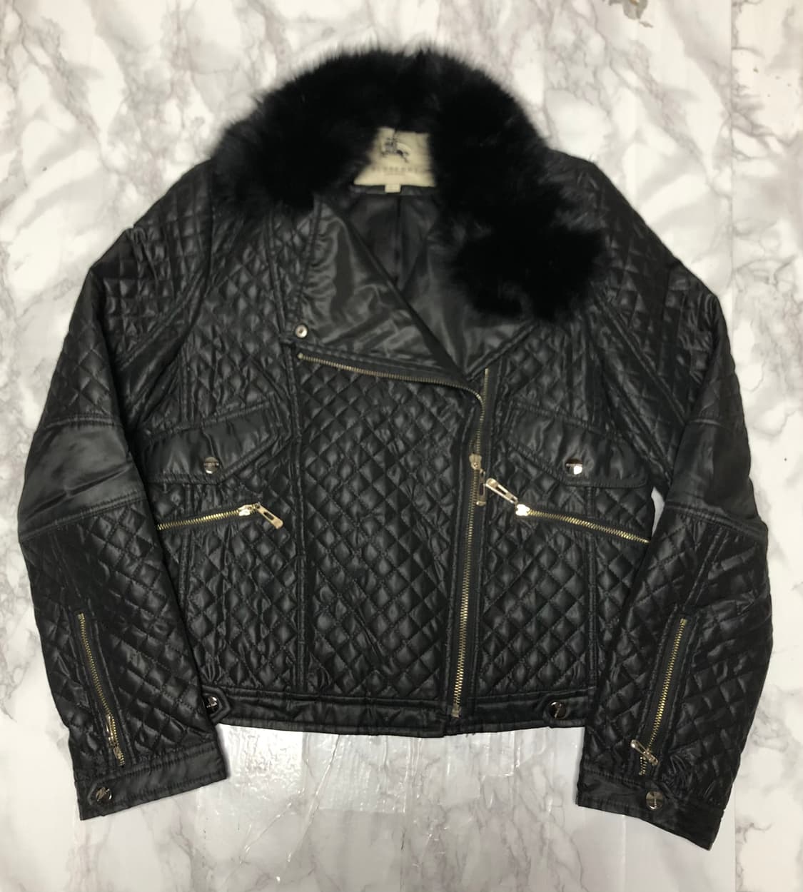 버버리 퀄팅 자켓 라이더 여성용 상품이미지1