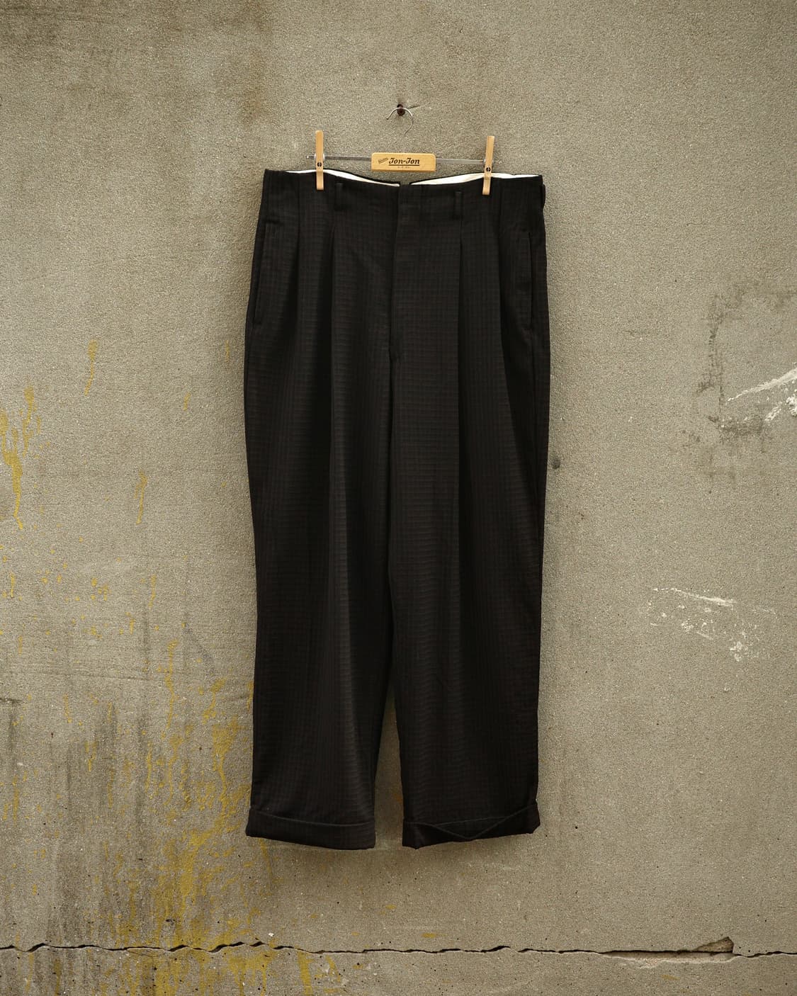 50‘s 빈티지 레이온 자카드 테일러 와이드 슬랙스 상품이미지1