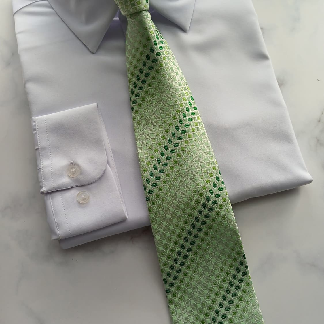 닥스 실크 혼방 민트 패턴 넥타이 8.9cm A+등급 A18655
 상품이미지5