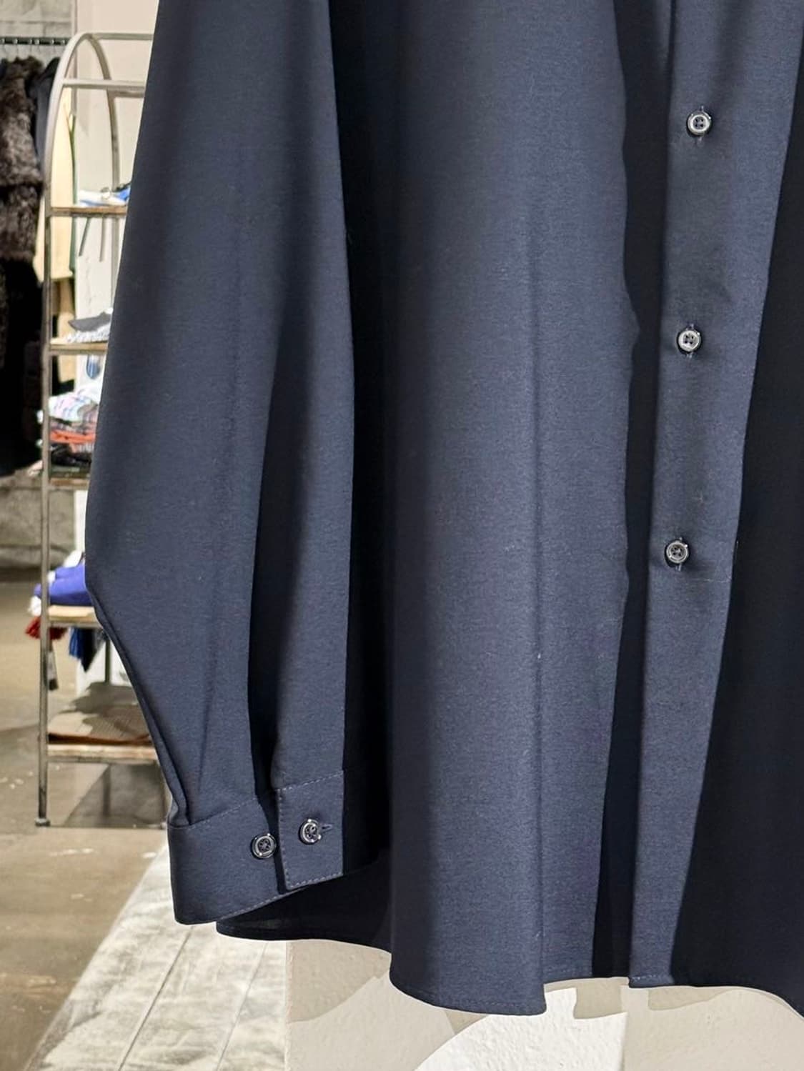 마르니 네이비 라나 버진 울 셔츠 상품이미지4