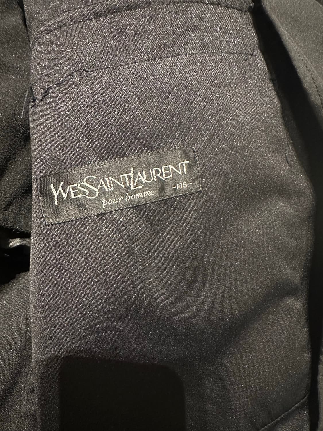 YSL 입생로랑 로고 블랙 폴리쉘 패디드 왁싱 점퍼 자켓 105 상품이미지4