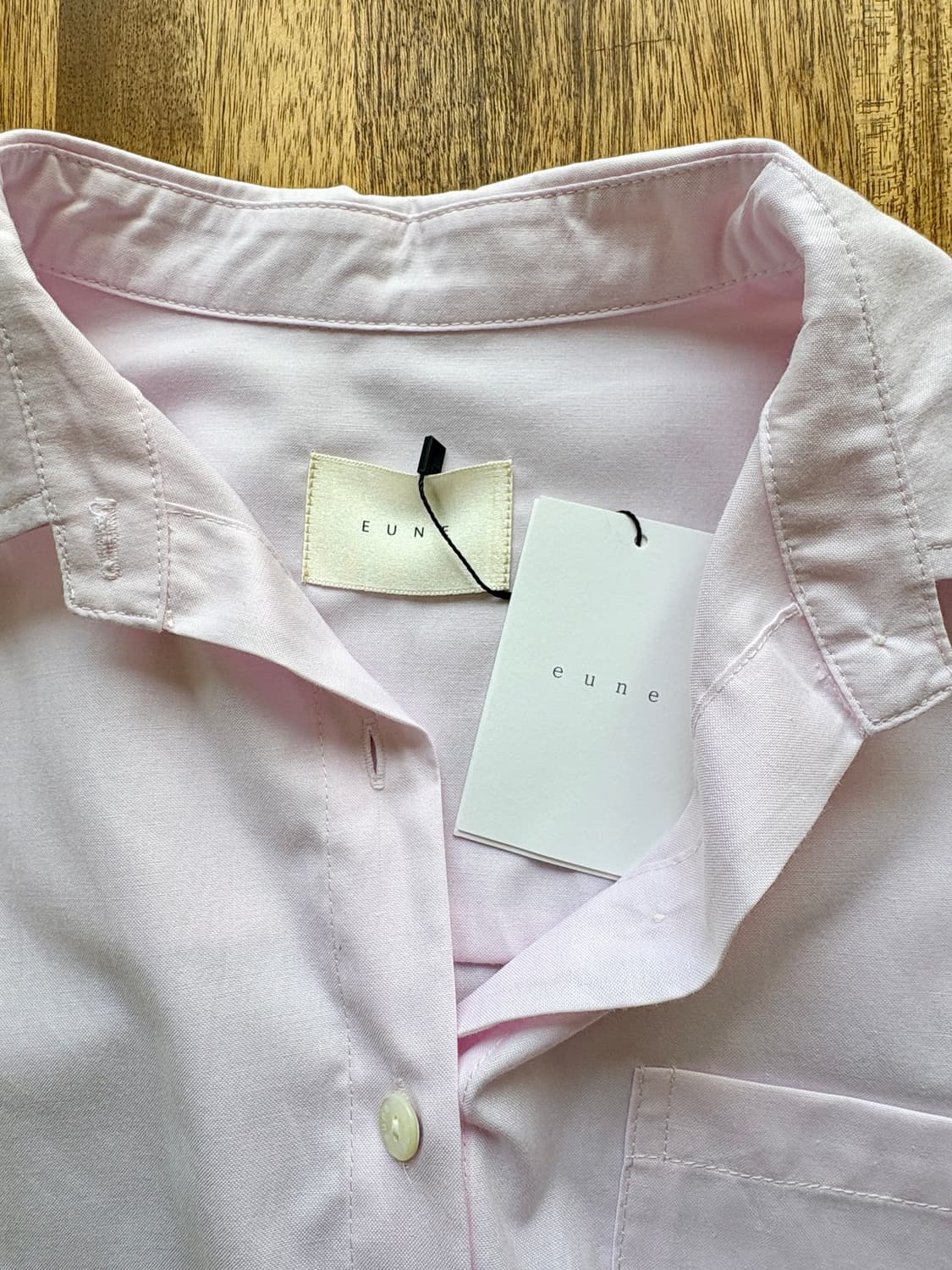 [으네 드레스] 루즈핏포켓셔츠 솜사탕 핑크 F 상품이미지9