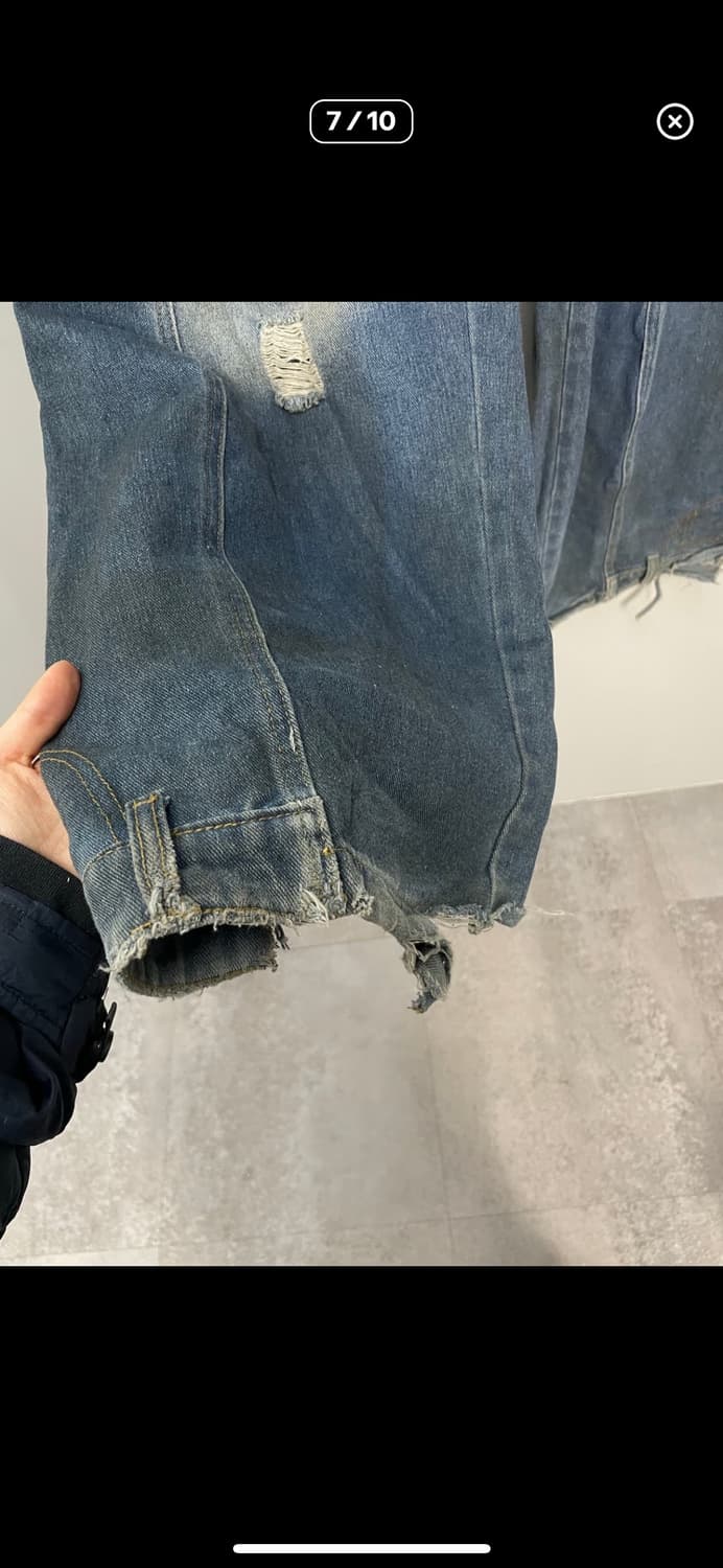 빈티지 데미지 워싱 데님 팬츠 A3465 상품이미지6