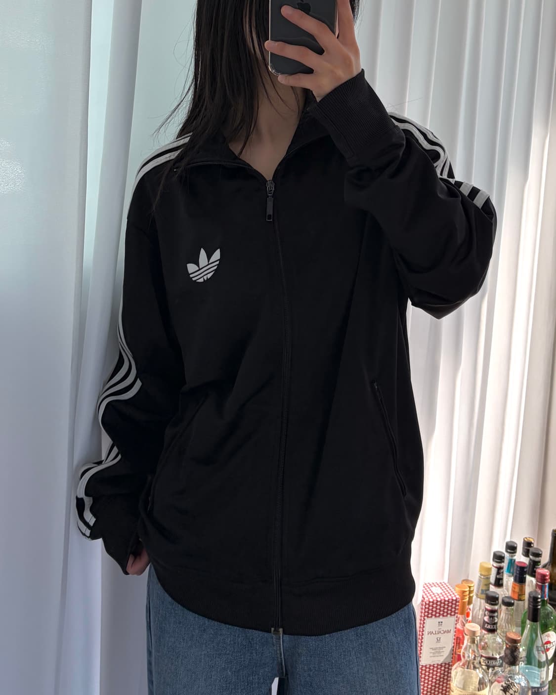 [L]아디다스 구형 파이어버드 블랙 트랙탑 져지 상품이미지2