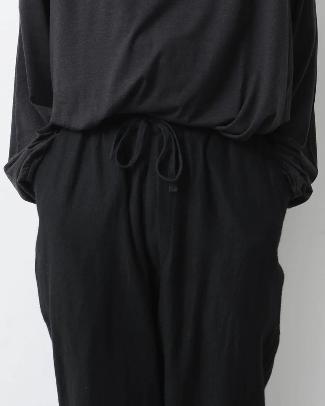 Comoli DrawString Pants Black 상품이미지4
