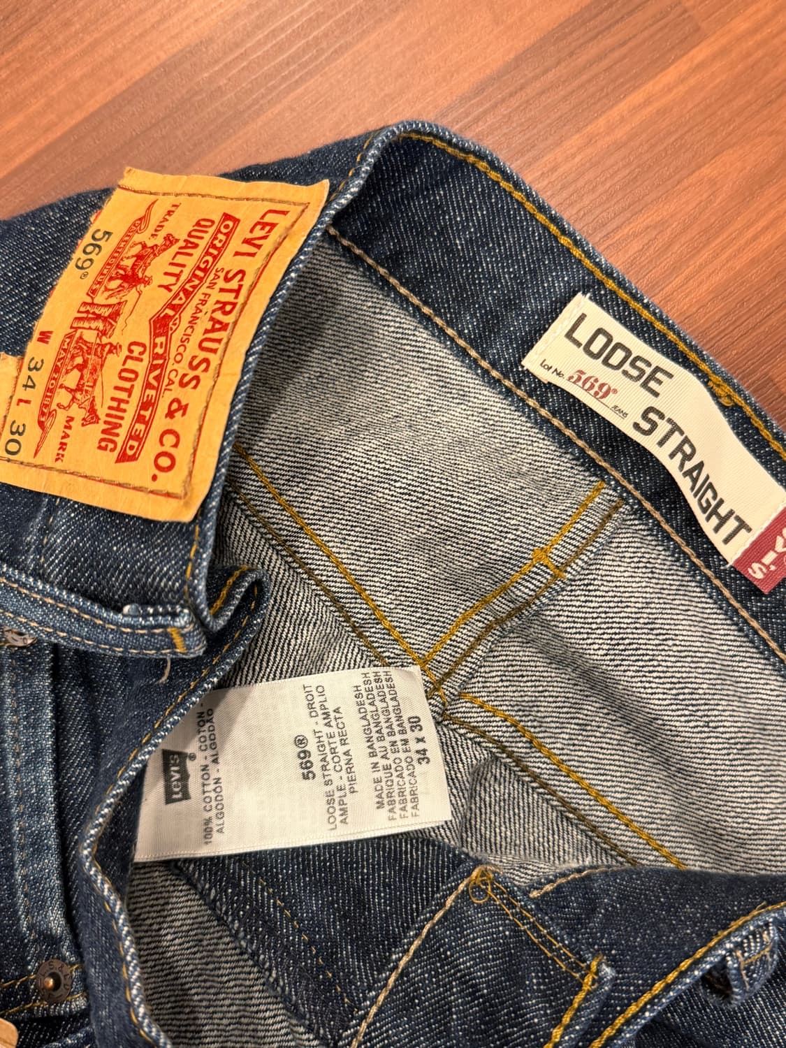 Levis 리바이스 569 인디고 데님 팬츠 (35inch) 상품이미지9