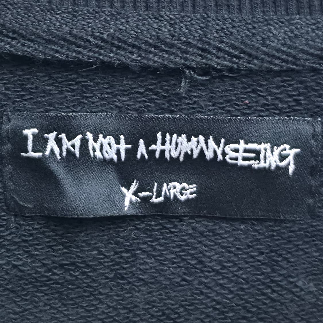 [XL] 아이엠낫어휴먼빙 블랙 맨투맨 상품이미지5