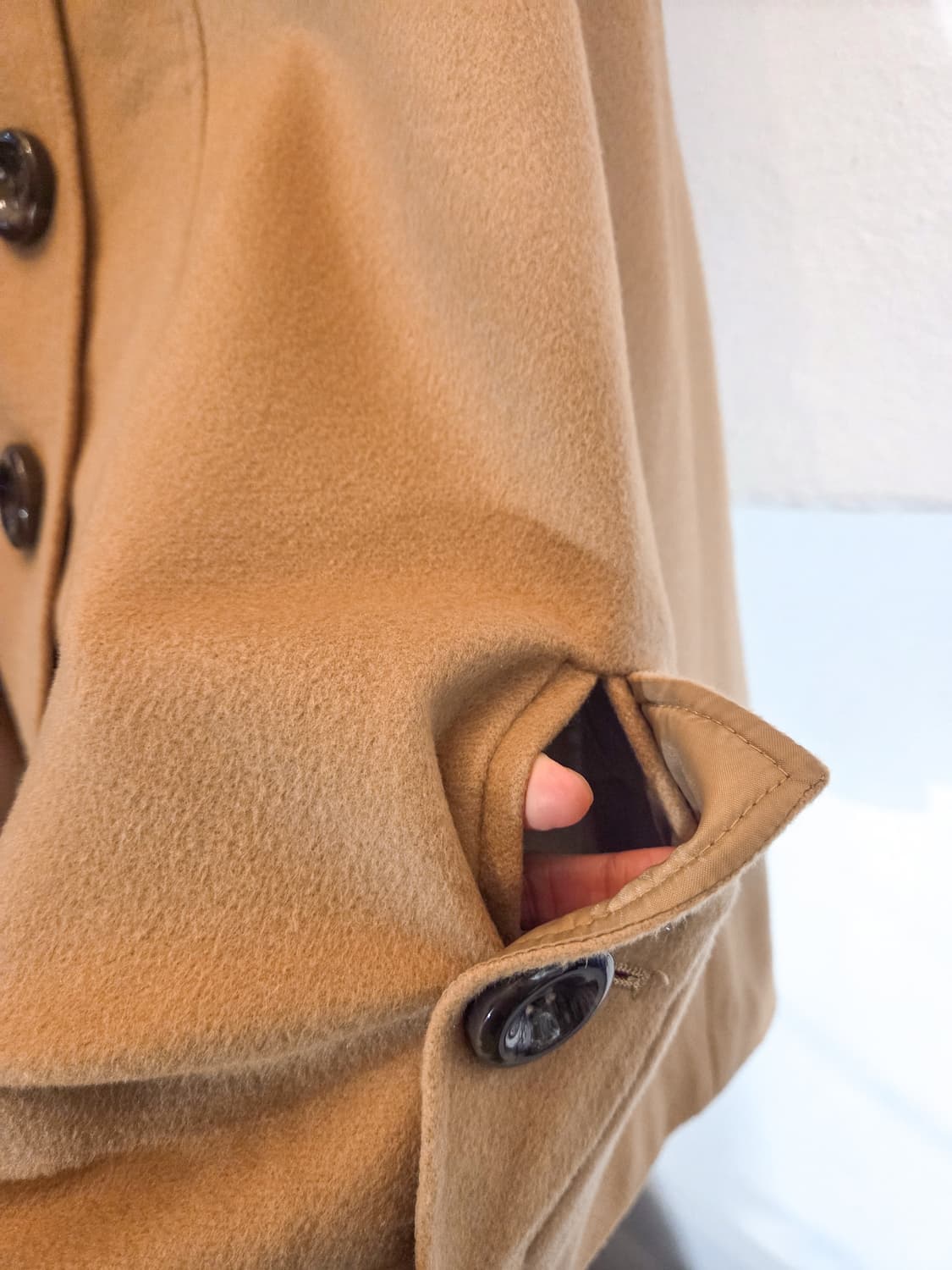 캐시미어 케이프 코트 상품이미지4