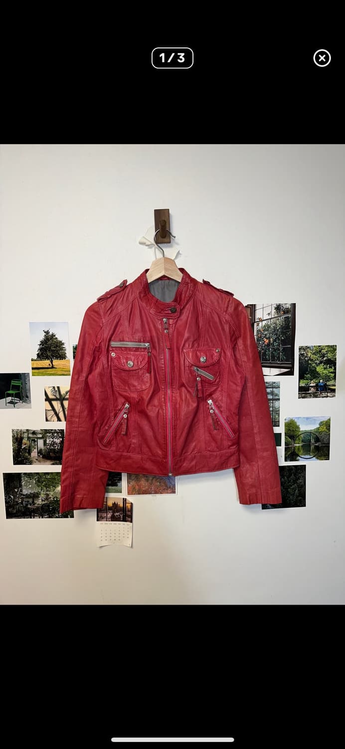 Hot pink zipper jacket  상품이미지1