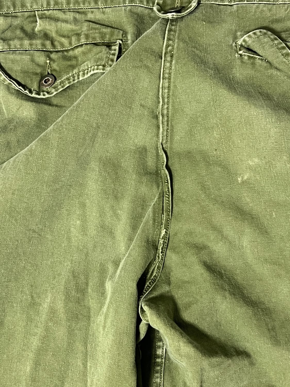 1950s 캐나다군 밀리터리 팬츠 올리브 그린 상품이미지7
