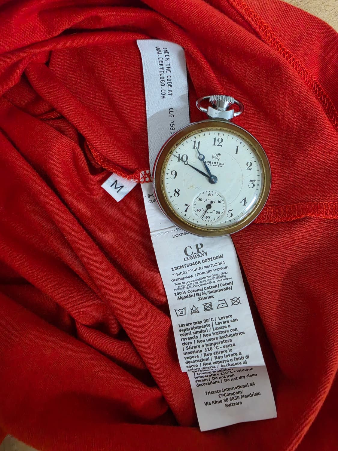 22SS 씨피컴퍼니 Red Tshirt 상품이미지3