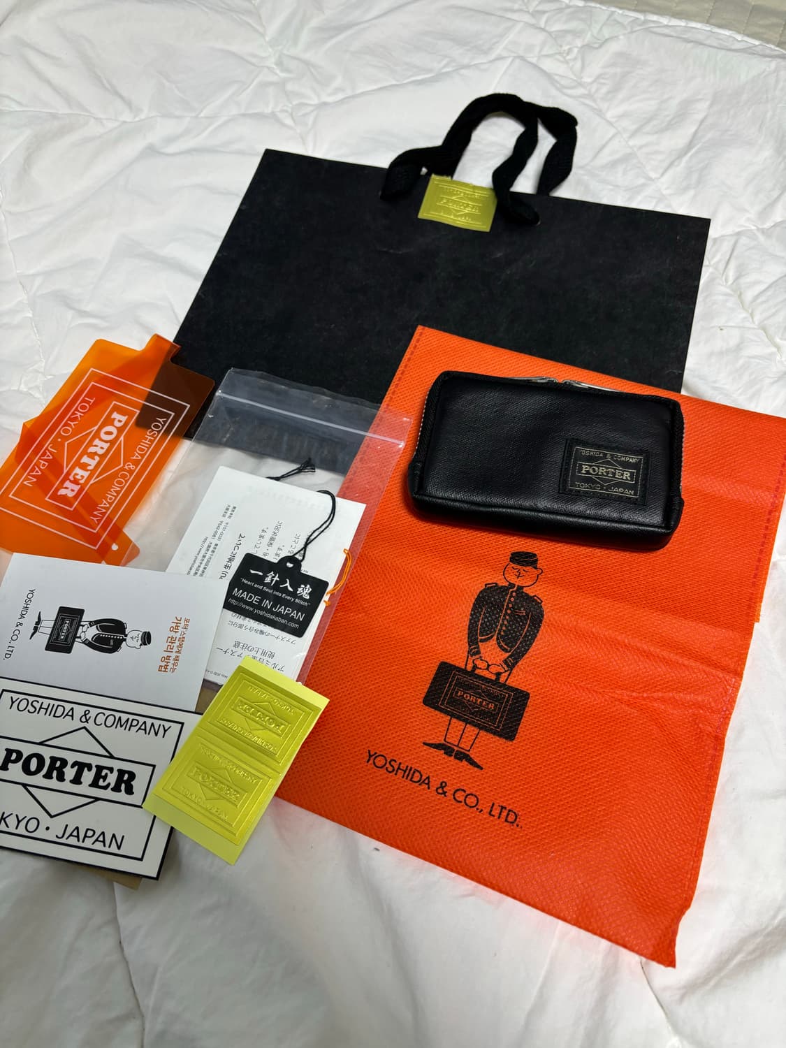 포터 프리스타일 코인케이스 카드지갑 블랙 상품이미지1