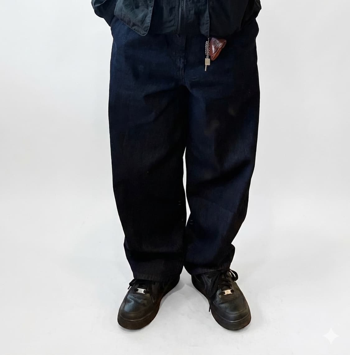 유니클로 와이드 테이퍼드 진 [진청] 상품이미지1