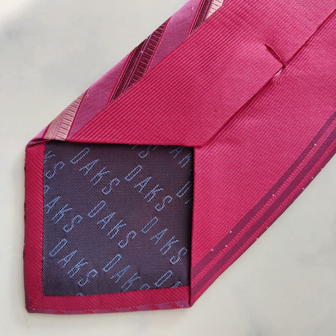 닥스 실크 레드 스트라이프 패턴 넥타이 8.7cm A+등급 K1948 상품이미지7