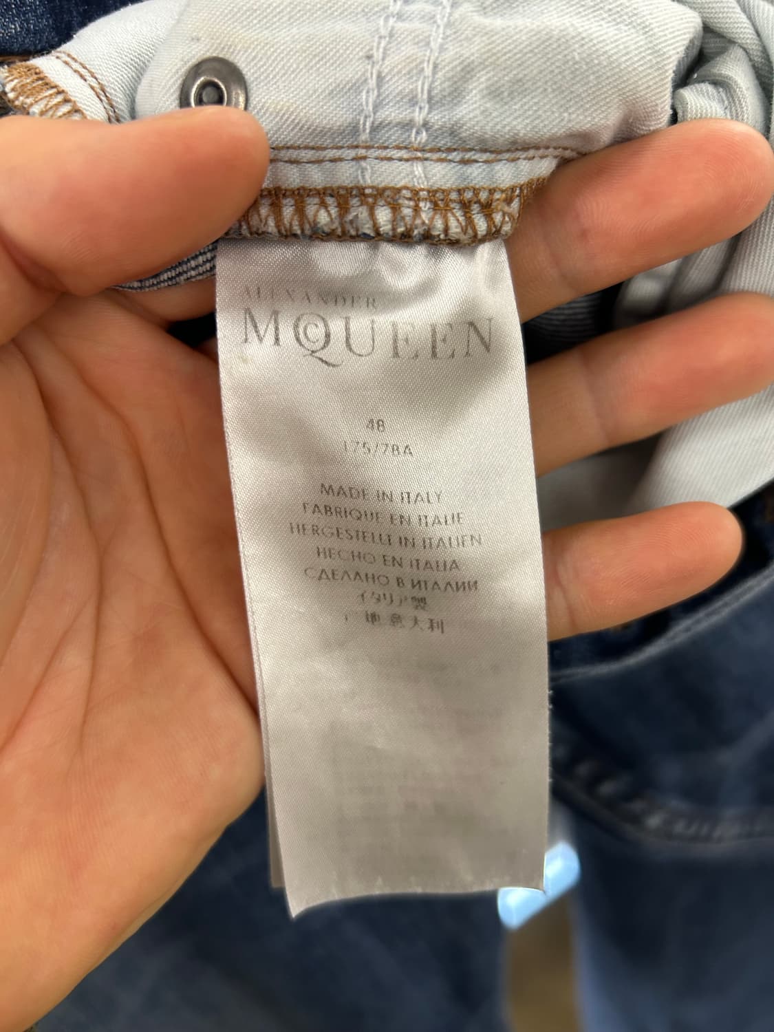 알렉산더맥퀸 블루 진 상품이미지7