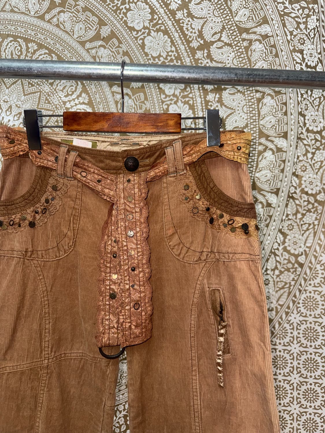 BANILAB 빈티지 여성 골덴 코듀로이 디테일 팬츠  상품이미지4