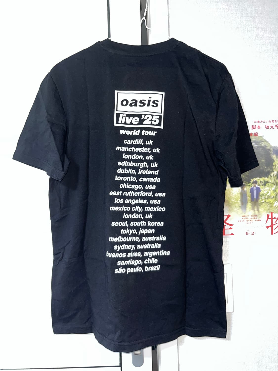Live25 오아시스 월드투어 티셔츠 상품이미지2
