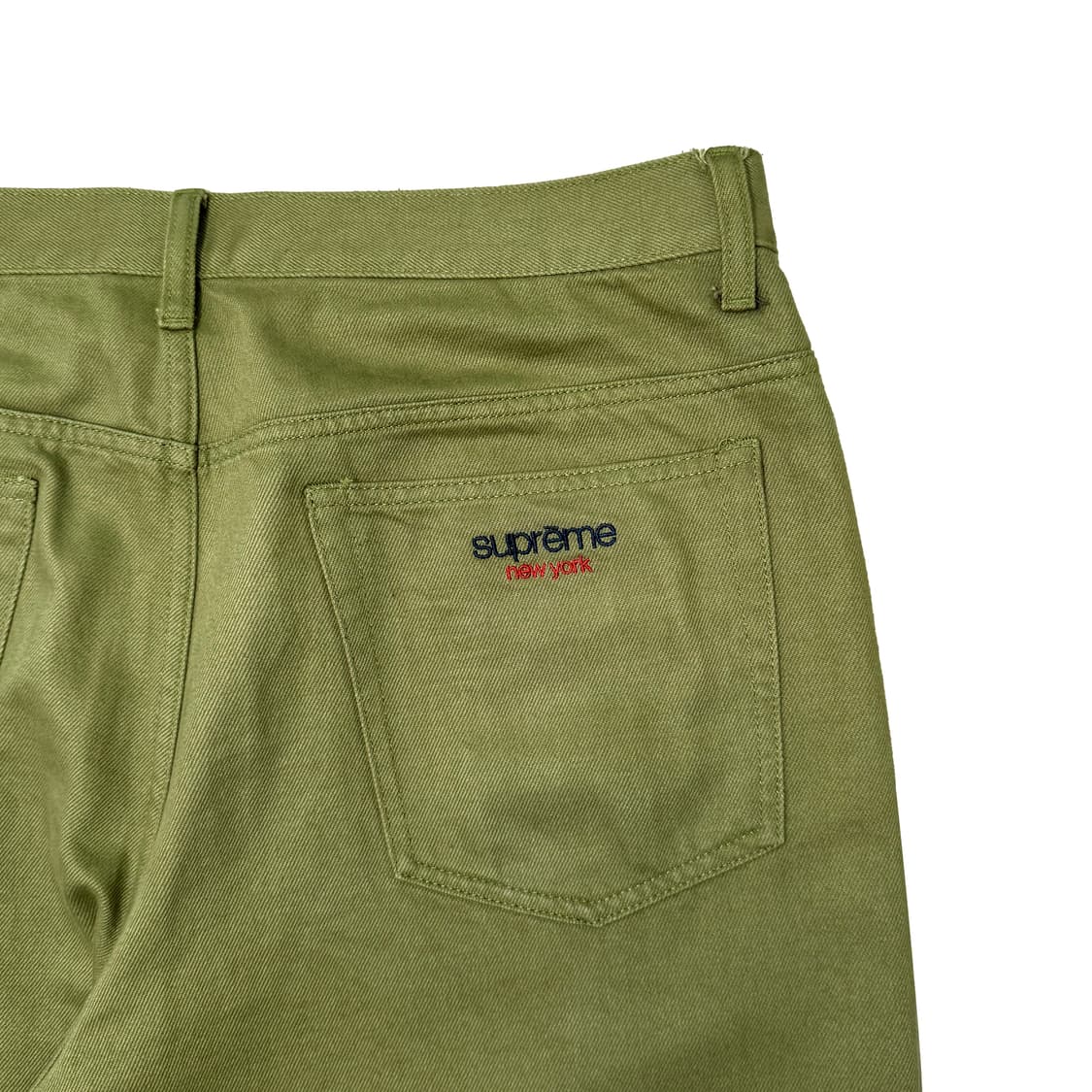 슈프림 배기 데님 팬츠 그린 상품이미지1