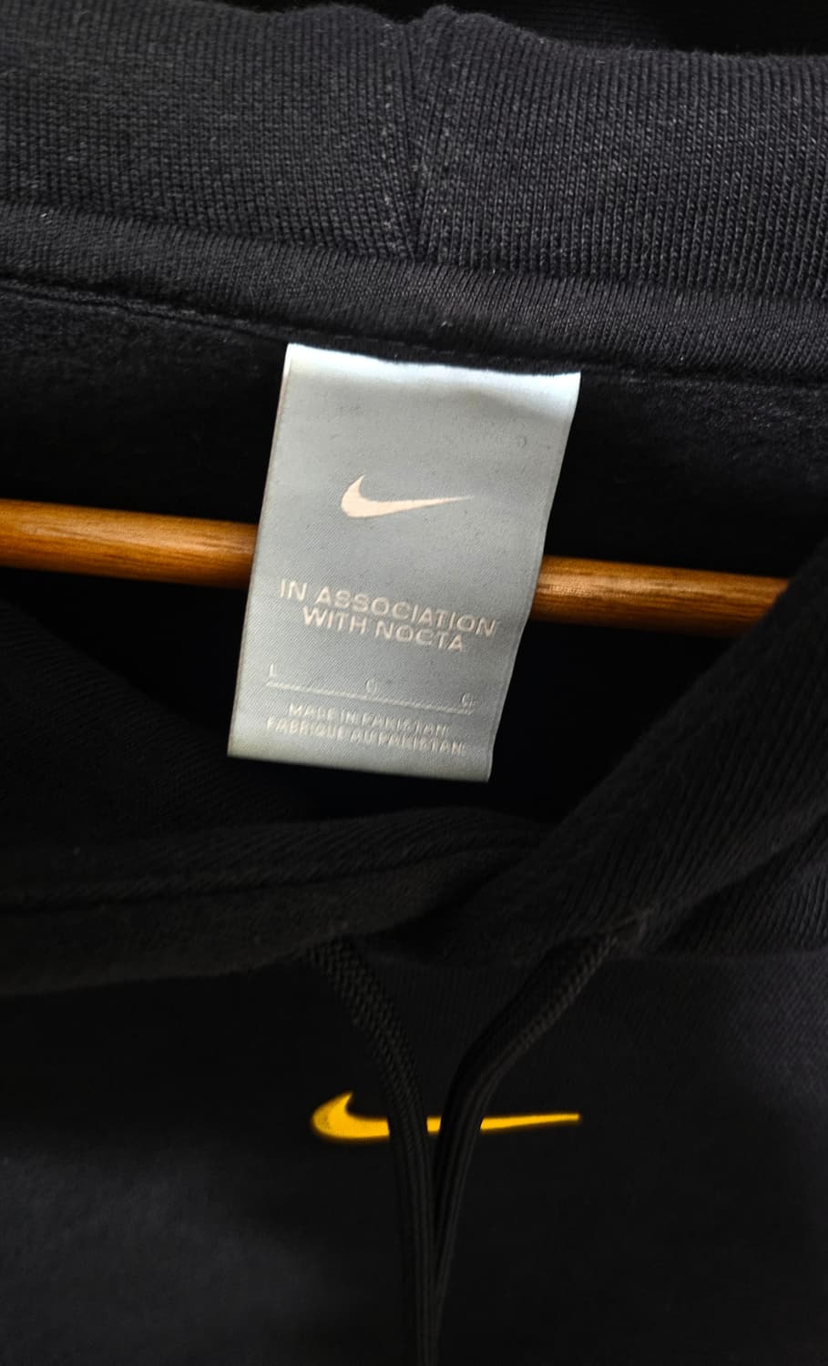 나이키 x 드레이크 녹타 에센셜 후드 블랙 - 아시아 L 상품이미지3