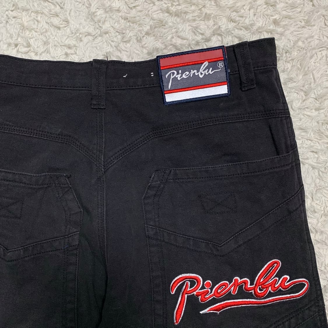 [32] Pien Fu 피앤 푸 와이드 배기핏 데님팬츠 상품이미지1