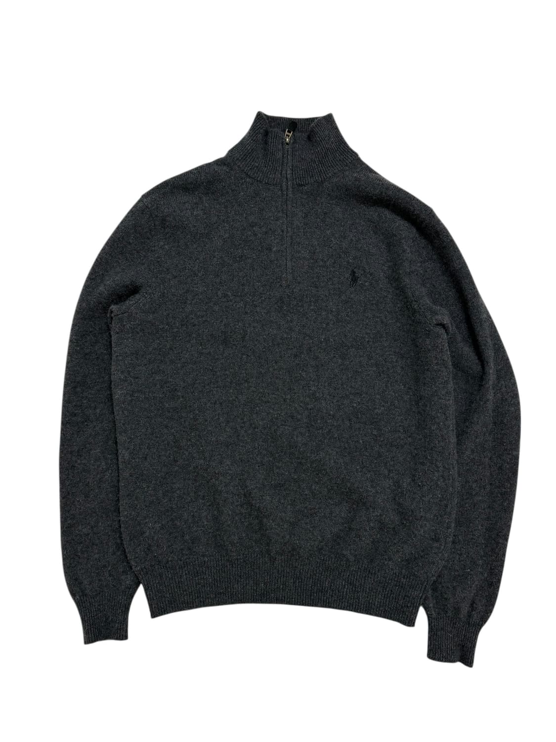 폴로 차콜 반집업 니트 상품이미지5