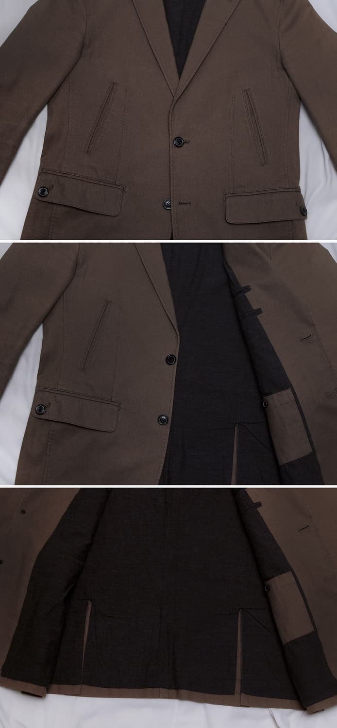 DKNY 브라운 코튼 클래식 헌팅 블레이저 자켓 (100+) 상품이미지6