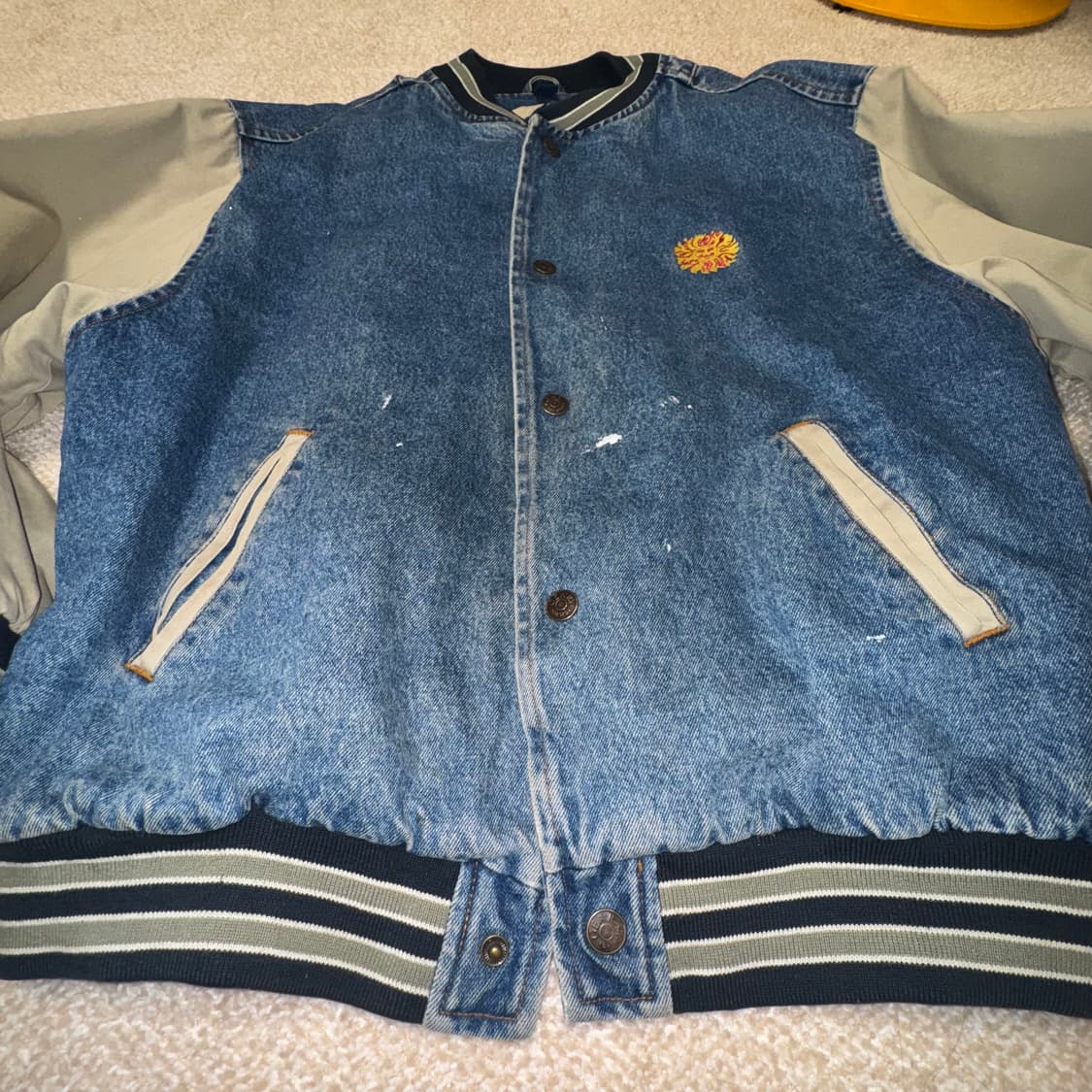 기어 포 스포츠 90s 바시티 데님 자켓 상품이미지3