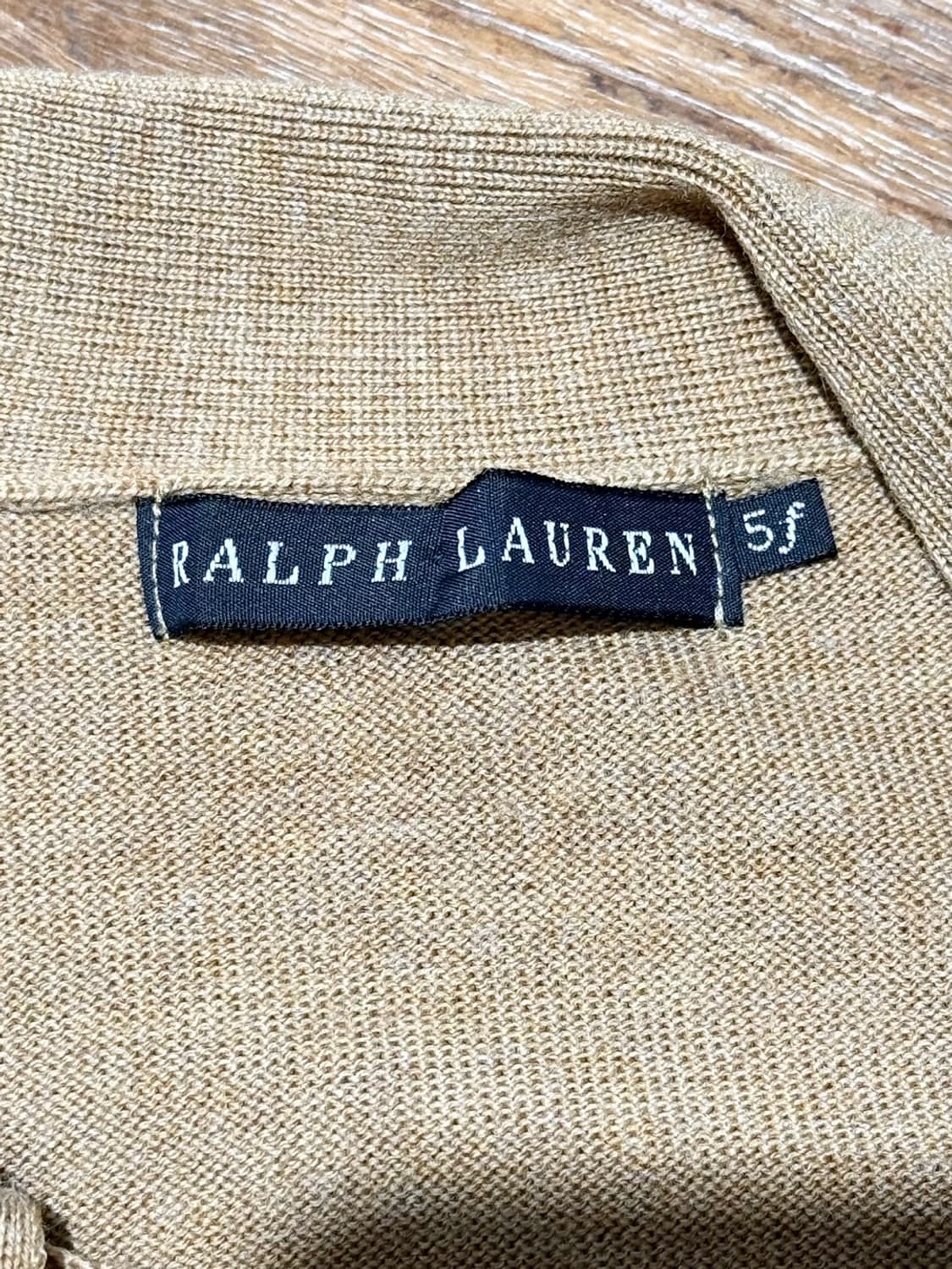 랄프로렌 베이지 리본 하프 가디건 상품이미지8