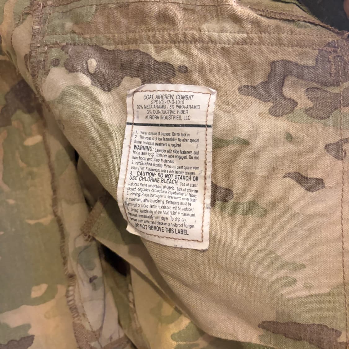 미공군 오리지널 Aircrew Combat Uniform 전투복 세트 상품이미지6