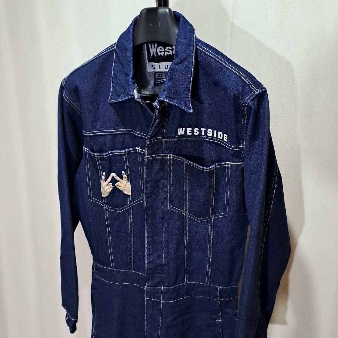 (택포) 웨스트사이드 데님 점프수트 L B372 상품이미지3