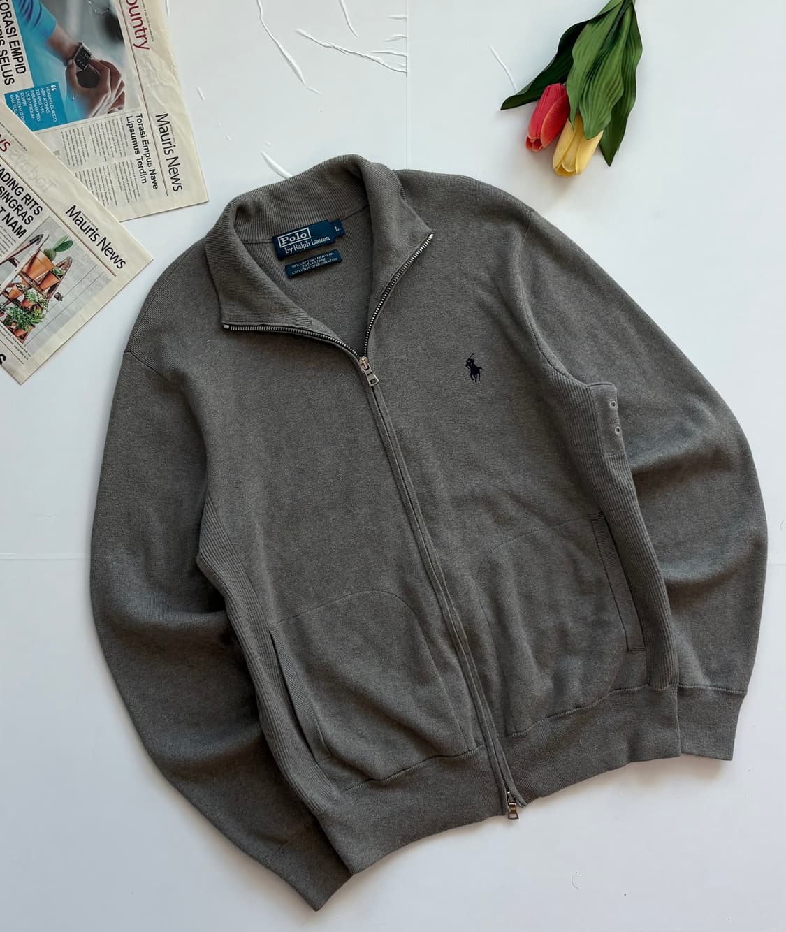 Polo 폴로랄프로렌 투웨이 그레이 집업 상품이미지1