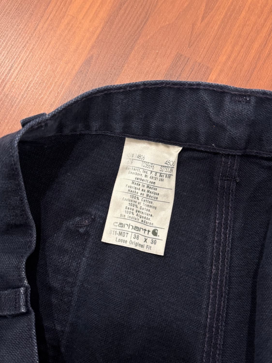 Carhartt 칼하트 던가리핏 싱글니 카펜터 워크 팬츠 (36inch) 상품이미지10