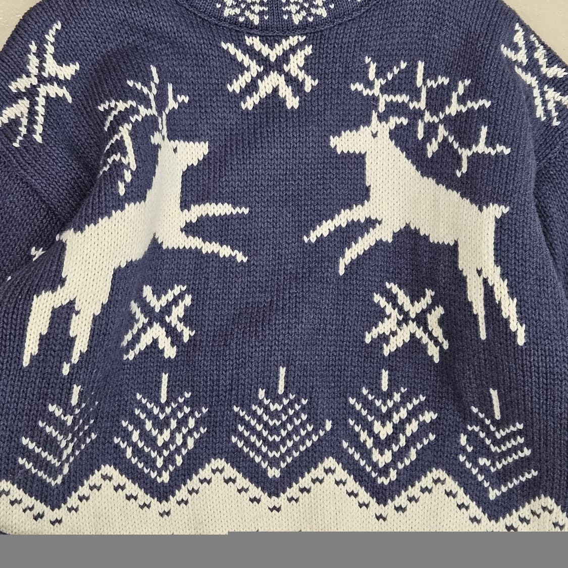 90's snowy peak 스노위픽 빈티지 니트 스웨터 뉴질랜드산 L 상품이미지3