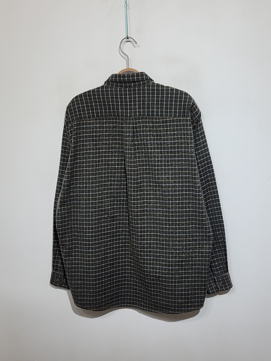 (105) 발망 남방 체크 셔츠 로고 포켓 국내판  상품이미지6