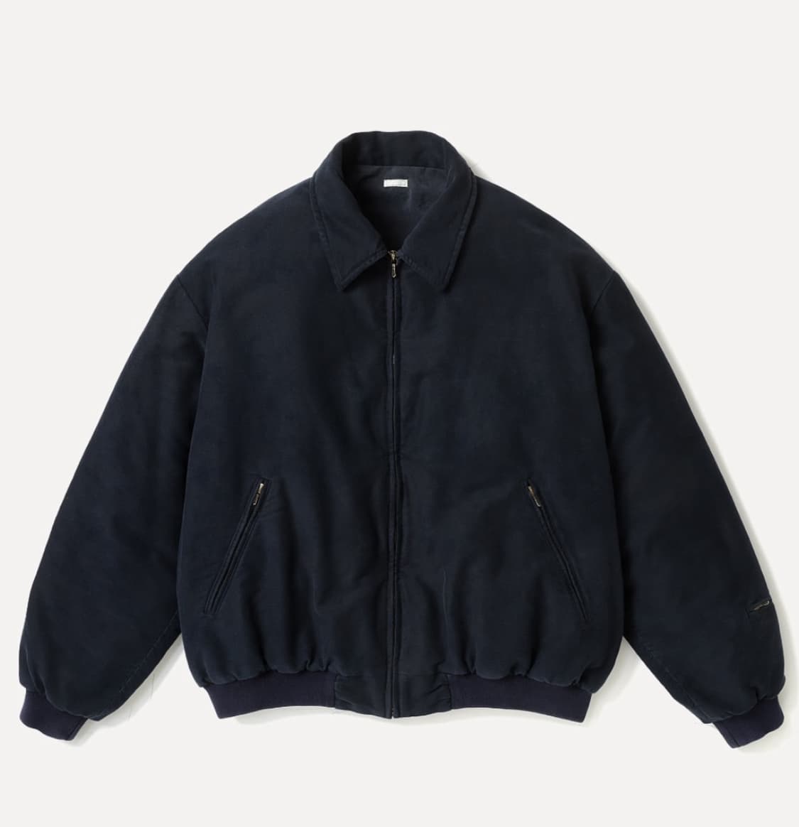 [2] 아프레쎄 빈티지 코튼 실크 몰스킨 자켓 네이비 상품이미지1