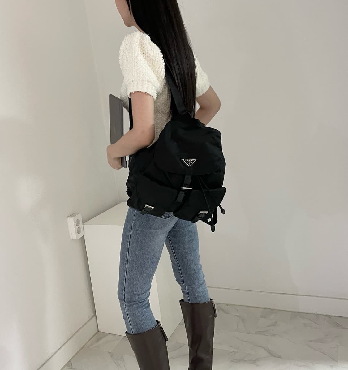 정품 프라다 백팩 미듐 상품이미지2