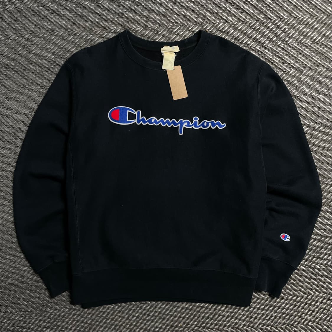 챔피온 리버스위브 빅로고 블랙 스웻 셔츠o 5364 상품이미지1