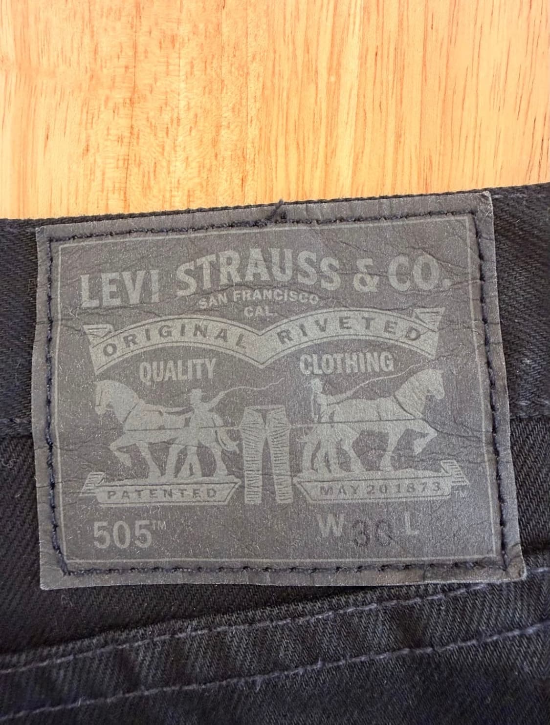 리바이스 505 블랙진  상품이미지3