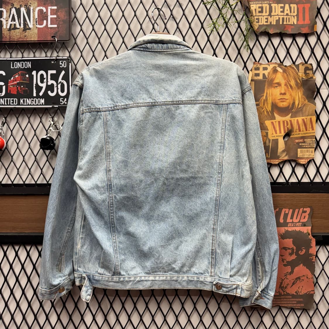 00s 리바이스 데님 트러커 자켓 전면 실버탭 디테일 연청 상품이미지2