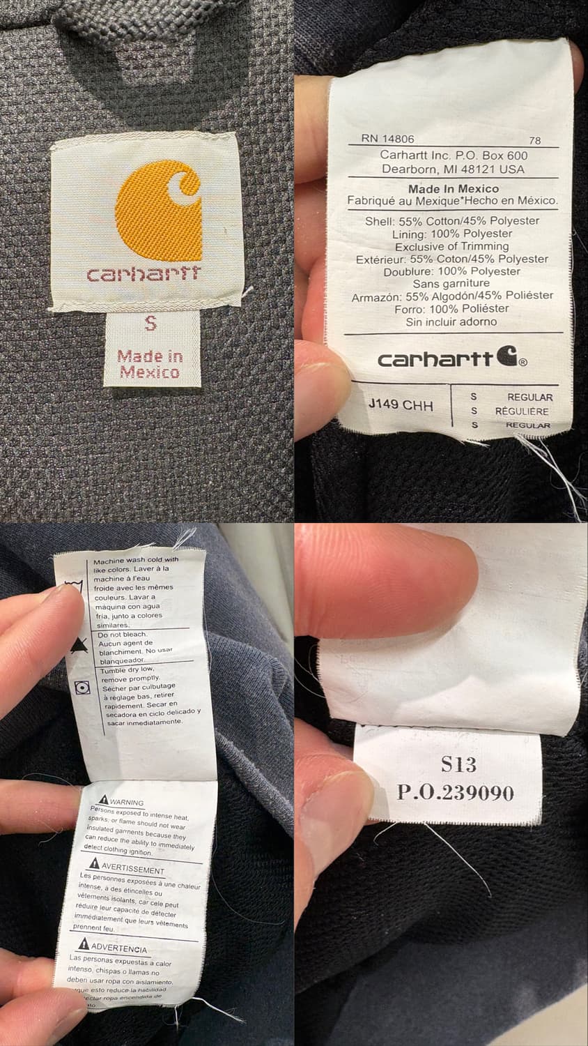 칼하트 써멀 후드집업 상품이미지10