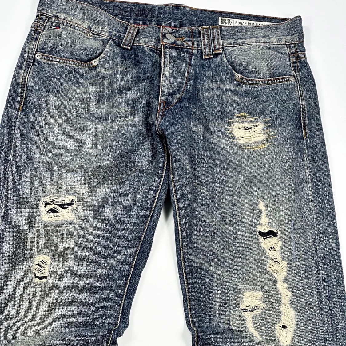 타미힐피거 플래그 패치워크 워싱 데님 팬츠 (33인치) 상품이미지4