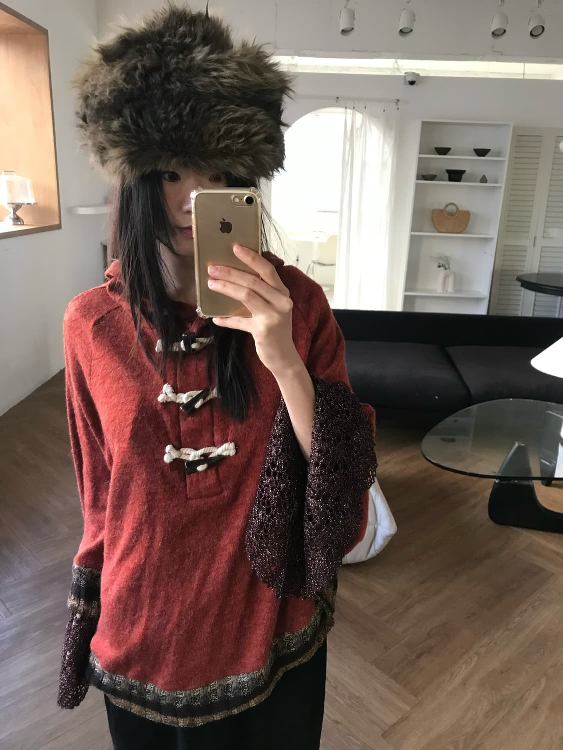 vintage hood cape 상품이미지2