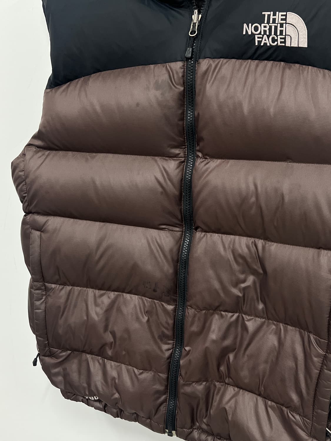 노스페이스 700 브라운 구스다운 패딩 조끼 상품이미지9