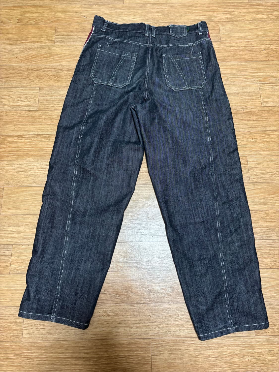 카락터 데님 트랙 팬츠 상품이미지3